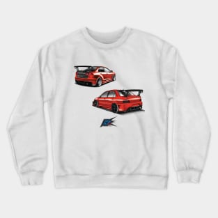 evolution of the evo red Crewneck Sweatshirt